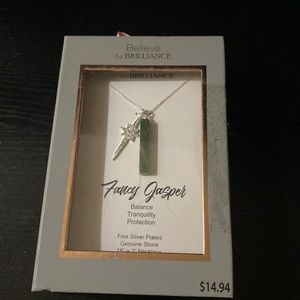 Believe by brilliance jasper and star necklace